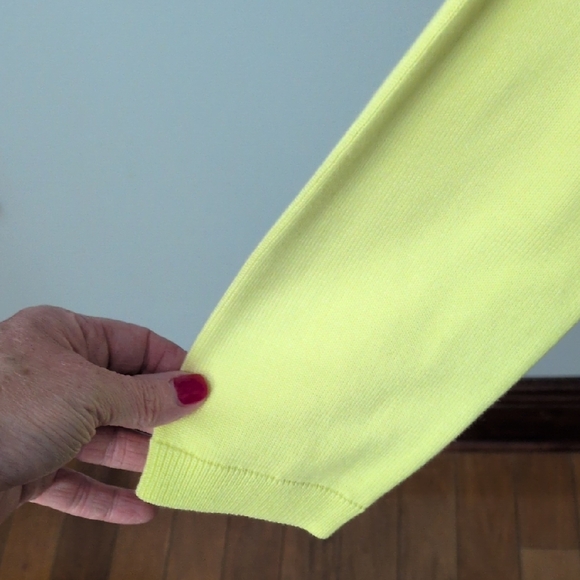 Talbots Lemon Cardigan Sweater - Picture 5 of 6